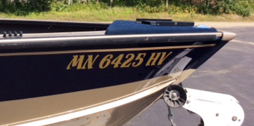 Boat Lettering - Minnesota