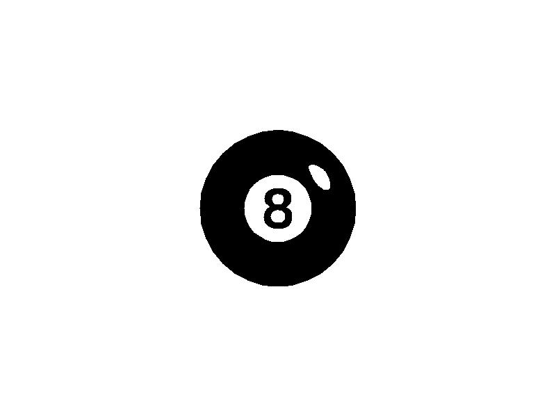 black 8 ball pool decal billiards number 8 ball