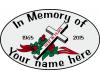 In-Memory-Of | Peronalized Cross Decal